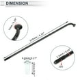 thumbnail image 6 of Unique Bargains 1Set Universal Bicycle Spokes 12G Bike Wheel Spokes Nipple Carbon Steel Black-110mm, 6 of 7
