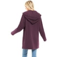 thumbnail image 3 of Made by Olivia Women's Casual Oversized Loose Fit Zip Up Pullover Hoodie Tunic Sweatshirt Jacket Fall Outfits (S-3X), 3 of 4