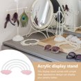 thumbnail image 4 of Rainbow Shape Jewelry Display Stand Pendant Necklace Earrings Acrylic Earring Display Rack, 4 of 9