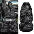 thumbnail image 2 of Qpednta Hippie Flower Auto Seat Cover Pack of 4, Automotive Interior Decor Trendy Accessories Car Front Seats and Rear Bench Cove Fashion Auto Interior for Car Sedan Auto Truck SUV, 2 of 7