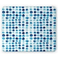 thumbnail image 1 of Blue Mouse Pad, Retro Hand Drawn Circles Rounds Color Cells Painted Bubble Like Grungy Style Tile, Rectangle Non-Slip Rubber Mousepad, Blue Pale Blue, by Ambesonne, 1 of 2
