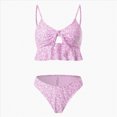thumbnail image 4 of KPOPLK Women Plus Size Tankini Swimsuits Tummy Control 2 Piece Bathing Suit Ruffled Swimwear with Shorts Size S,Purple, 4 of 9