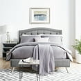 thumbnail image 2 of DeCoro Austin Diamond Tufted Upholstered Platform Bed | Headboard and Wood Frame with Wood Slat Support, King, Peyton Steel, 2 of 10