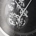 thumbnail image 5 of A&B Home Framed Gear Wall Clock with Unnumbered Marker Lines - Silver, Black Finish, 5 of 5