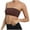 Coffee, variant on Womens Tube Top Bra Seamless Bandeau Bra Strapless Padded Solid Trendy Bralette Bra Teen Girls Stretchy Summer Bras (Coffee M )