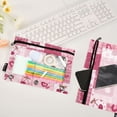 thumbnail image 4 of 2 Pack Flip Folders with Clear PVC Window Binder Pouches 3-Ring Binder Organizer for Office & Home Cherry Pattern with Bows, 4 of 6