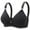 Black, variant on Ladies Breathable Brasiere No Steel Ring Uphold Anti-Drop Sexy Fashion Bralette Bras Soft Ultra-Thin Push Up Stretch Bra