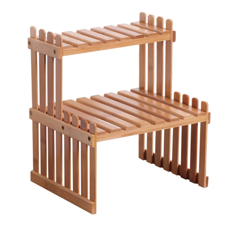 Plant Shelves Flower Garden Rack Stand Plant Display Stand Bamboo
