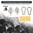 thumbnail image 5 of Heavy Duty Hammock Hanging Kit Eye Plates Ceiling Wall Mount Anchor Hooks Hanger for Swing Chair, 5 of 8