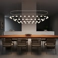 thumbnail image 4 of Sonneman SLS4238-K Suspenders 94" Wide Led Racetrack Chandelier - White, 4 of 7