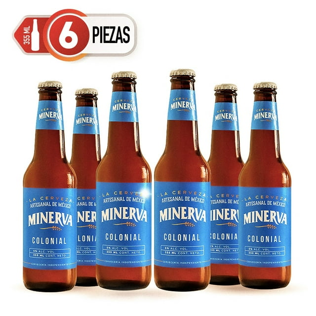 Six Pack Cerveza Minerva Colonial 355ml C/u Minerva lager