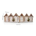 thumbnail image 3 of HaoXun Retros Luminous Foldable Snow Scene Wooden House Christmas Tree Fence - Multicolor Holiday Decoration with Lights for Xmas Home Party Indoor Outdoor Decor, 3 of 9