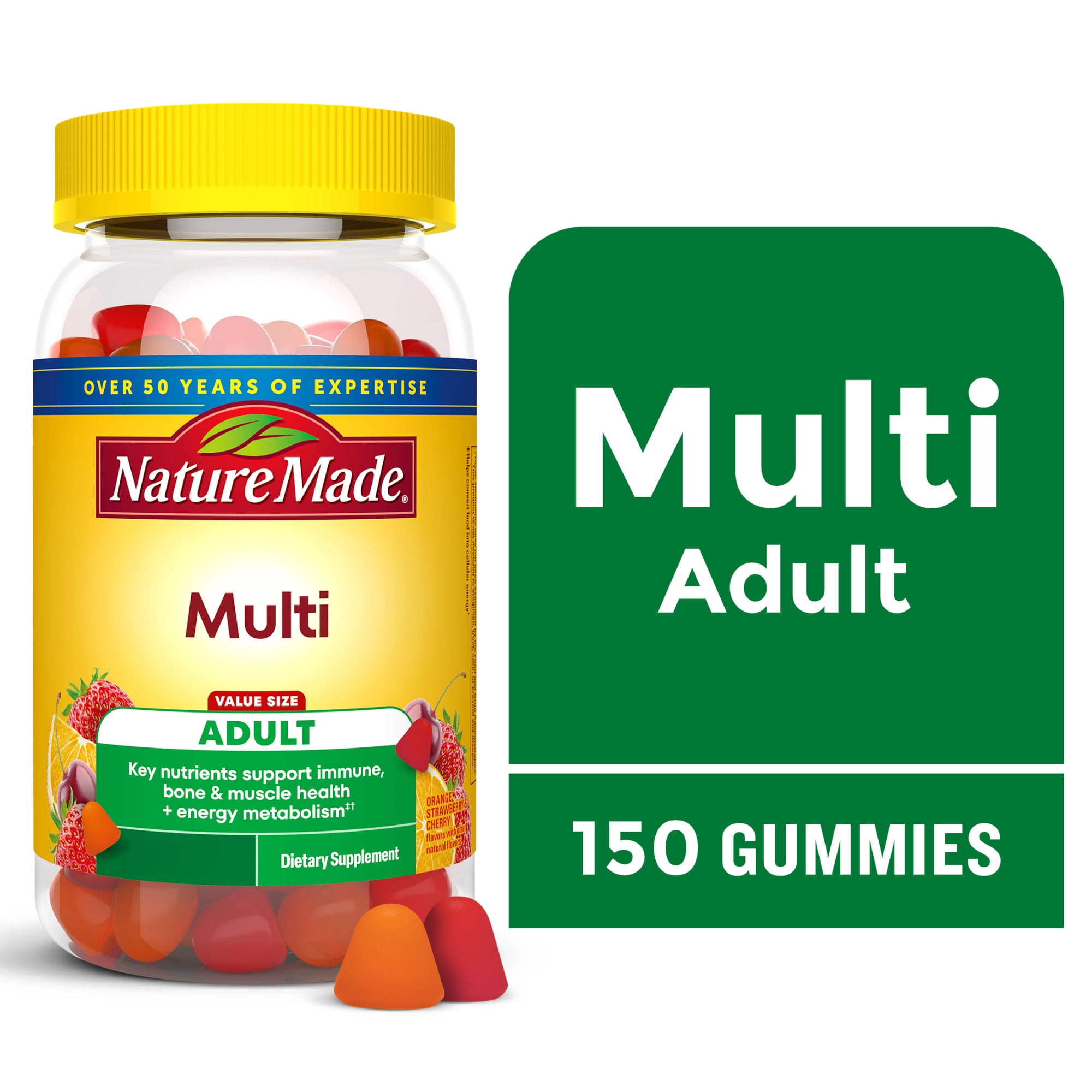 Nature Made Multivitamin Gummies, Gummy Vitamins for Nutritional Support, 150 Count