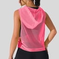thumbnail image 6 of Uootdi Active Tops for Women Mesh Hoodie Sleeveless Vests Soft Comfy Relaxed Fit Workout Gym Fashion Blouses Gift, 6 of 8