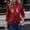Wine, variant on Tetras Christmas Costumes Clearance,Women's Round Neck Christmas Printed Color Fashion Top,Long Sleeve Top Sweatshirts