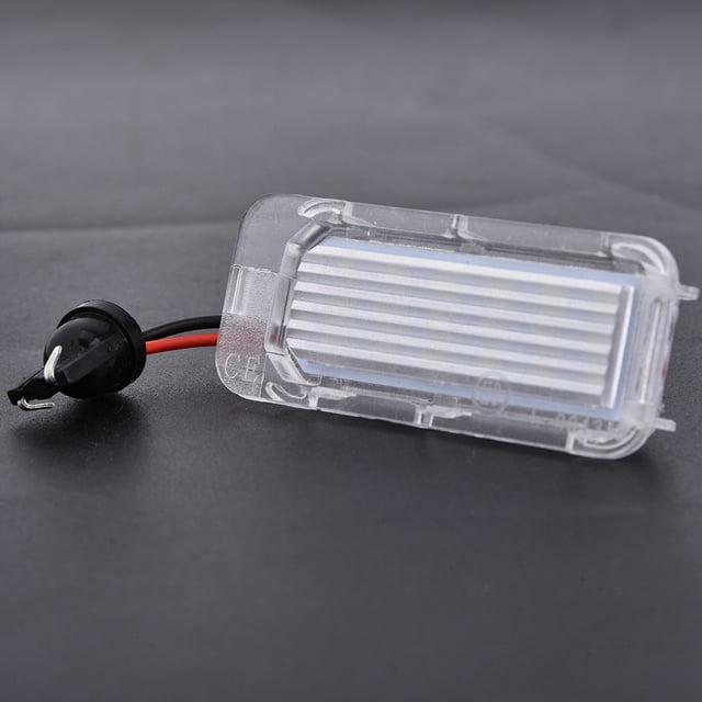 Lámpara de matrícula LED, 2 piezas de ABS para Ford Focus, lámpara de matrícula de uso conveniente