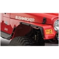 thumbnail image 5 of Bushwacker By RealTruck Jeep Flat Style 4 Pc Black Textured Fender Flares Compatible with 97-06 Jeep Wrangler TJ, 5 of 5