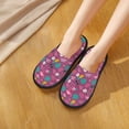 thumbnail image 6 of Fotbe Summer Flamingo Pattern Women's Fuzzy Slippers Plush Slippers Fluffy Winter House Shoes Indoor and Outdoor-Large, 6 of 8
