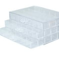 thumbnail image 7 of ACDANC Earring Display Case 3 Drawers Jewelry Organizer Earring Holder Multifunctional Dustproof Sturdy with 72 Compartments for Dresser NightStand Transparent, 7 of 7