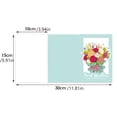 thumbnail image 3 of Eolstice Flower Bouquet Greeting Cards Set, Hollow Out Design, Best Wishes Note Cards with Envelopes, for Friends, Floral Stationery Set, Blank Inside, 3 of 6