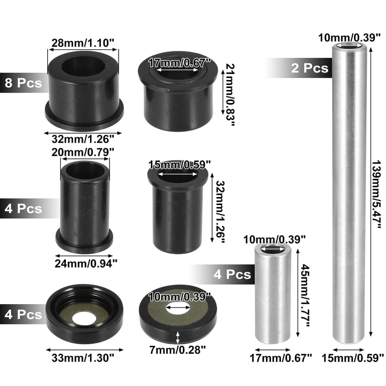Front Upper A-Arm Bushing Kit – Fits Honda Foreman 500 TRX500FE/FM/TM/FPE/FPM