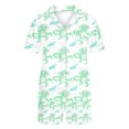 thumbnail image 2 of GERsome Womens Pajamas Set Summer Short Sleeve Loungewear Two Piece Sleepwear Button Down Pj Set Comfy Tops and Shorts Loungewear S-XXL, 2 of 3