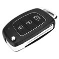 thumbnail image 1 of Couvercle de Porte-Clés, Boîtier de Clé Télécommande Protecteur 3 Boutons Résistant à l'Usure Haute Résistance Remplacement pour Santa Fe Ix45 2013-2014 pour Voiture, 1 of 8