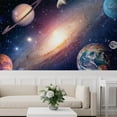 thumbnail image 3 of Idea4wall 5pcs Interstellar Cloud Star Galaxy Stick Wallpaper Removable Wall Murals Large Wall Stickers for Home Decoration, 72"x120", 3 of 5