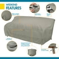 thumbnail image 6 of Duck Covers® Weekend Water-Resistant Outdoor Sofa Cover with Integrated Duck Dome, 85 x 35 x 35 Inch, Moon Rock, 6 of 14