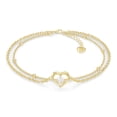 thumbnail image 1 of SERASAR 925 Sterling Silver Anklet "Heart" with 18k Gold Plating, Gold, Including Gift box, 1 of 5