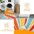 thumbnail image 7 of CAROMIO Boho Area Rug Washable Rug Sun Print Area Rug Modern Abstract Area Rug Bohemian Distressed Throw Rugs, 4.6' x 4' Red, 7 of 7