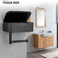 thumbnail image 2 of Toilet Paper Holder,Toilet Paper Holder with Toilet Paper Holderwith Shelf Roll Paper Holder Streamlined Design, 2 of 8