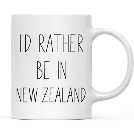

CTDream World Country Adventure 11oz. Coffee Mug Gift I d Rather Be in New Zealand 1-Pack Summer Vacation Long Distance College Going Away Study Abroad Birthday Christmas Gifts