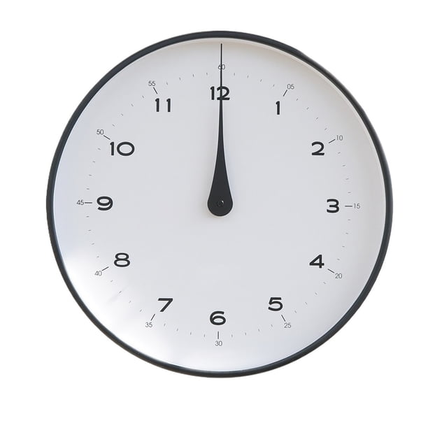 Reloj de pared moderno de madera maciza, silencioso, funciona con pilas, manecillas en forma de lágrima.