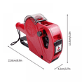 thumbnail image 5 of Miman Mx-5500eos Handheld 8 Digits Price Labeller Label Maker Pricing Machine With Label Roll And Ink Roller For Office Supermarket Retail Shop Grocer, 5 of 5