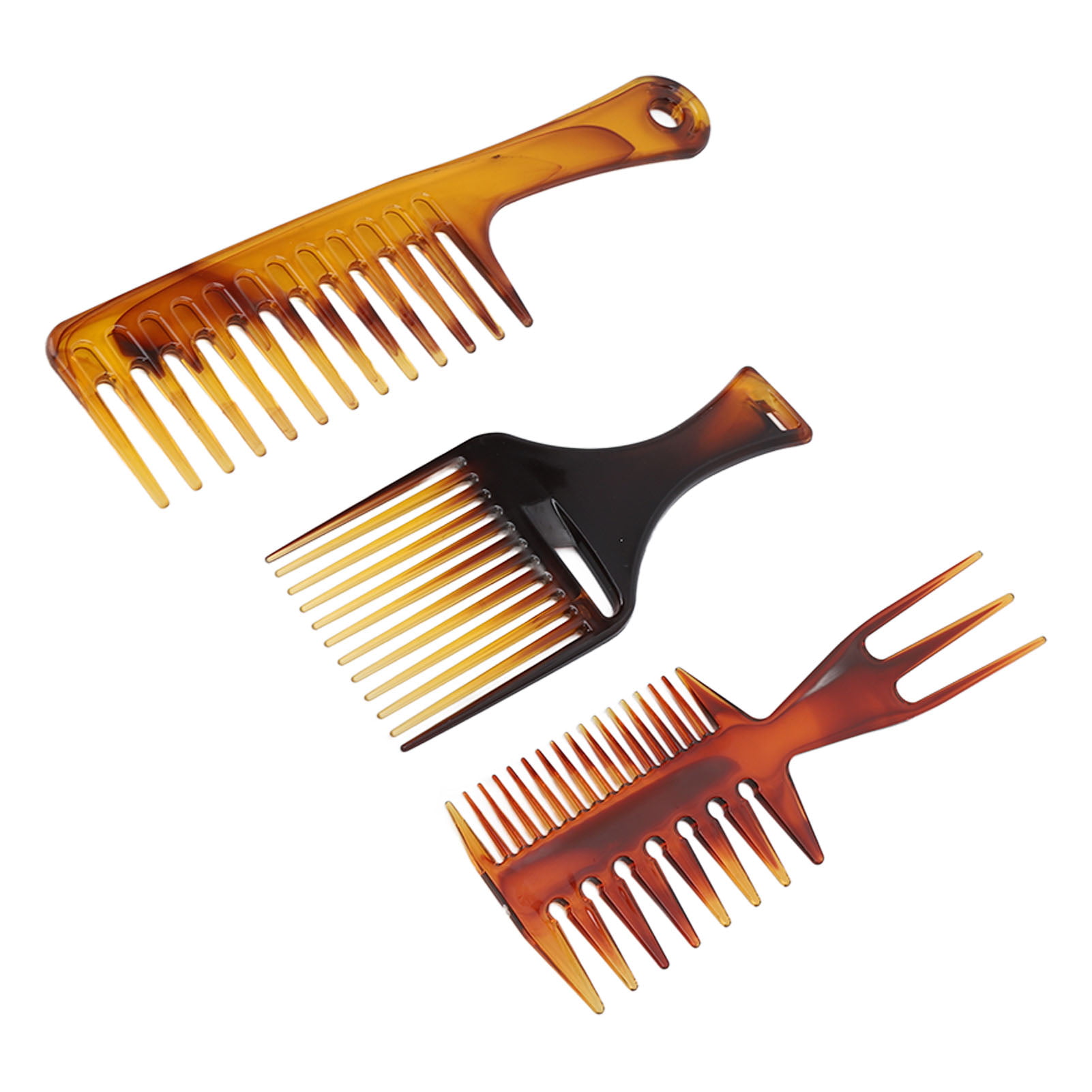 Fishbone Comb 3-way High-gloss Strip Comb Weave Strip Perm Comb Styling  Hair Comb