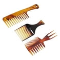 thumbnail image 3 of Peigne de Barbier, Ensemble de 3 Peignes à Cheveux Peigne à Poisson Peigne à Os Qualité Inégalée, 3 of 8