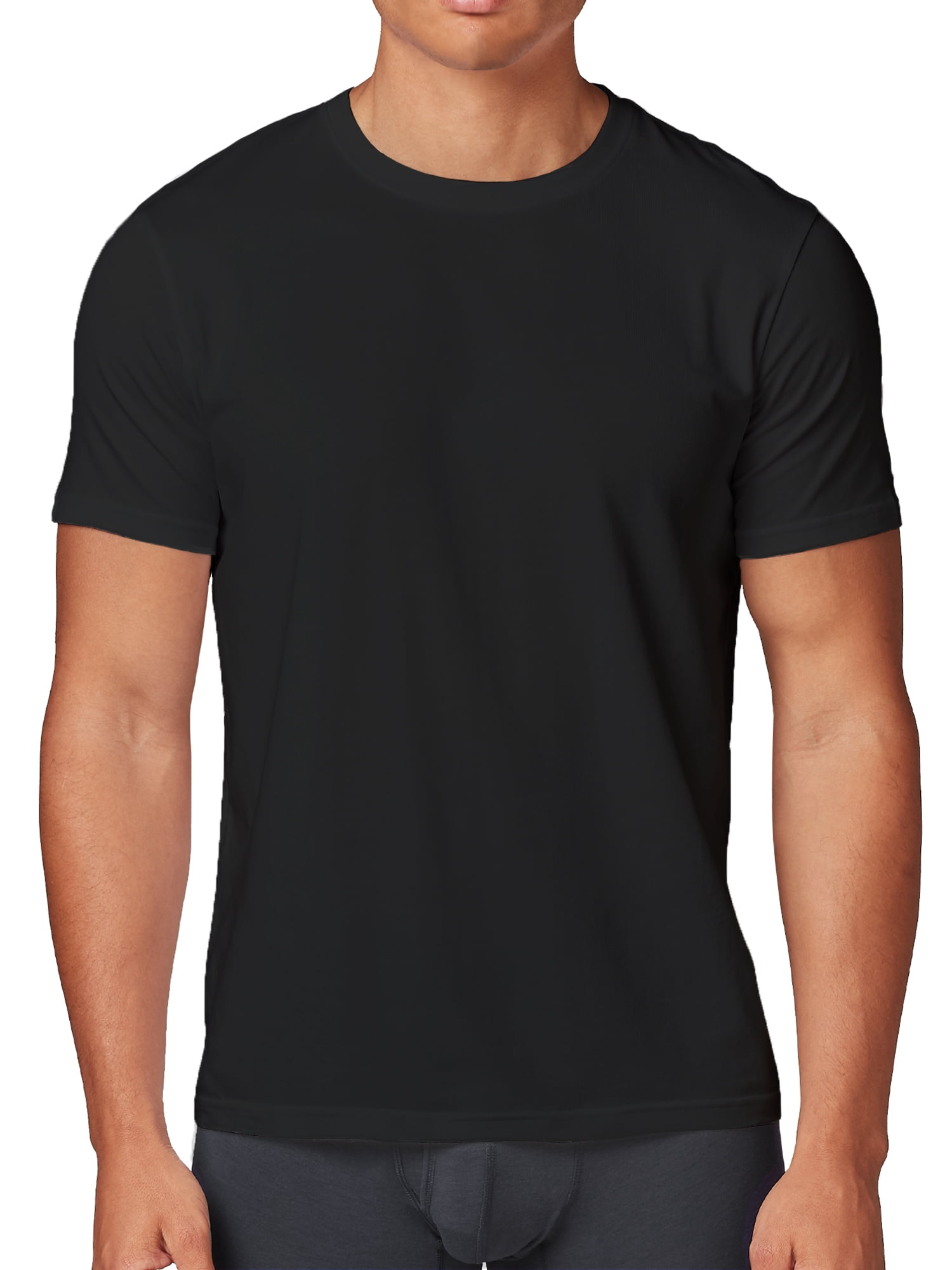 Wrangler Crew Neck Cotton Stretch Soft Undershirts for Men, 6-Pack (S-3XL)