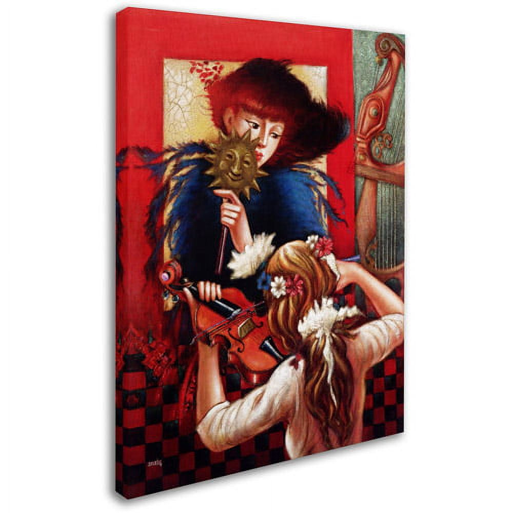 Trademark Fine Art "Window Music" Canvas Art by Edgar Barrios