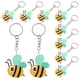 thumbnail image 3 of KAKOWELY 10 llaveros de abeja bonitos, colgantes de abeja, llavero de abeja de dibujos animados, colgante de abeja, 3 of 5