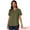 Army Green, variant on DARING DIVA Women's Loose Fit Dressy Curved Hem Casual Tunic Top Army Green XS
