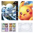 thumbnail image 3 of Trading Card Holder Card Album Binder, Protection Folder Book Collectible Card Album, 4-Pocket with 30-Pages 240-Trading Cards Capacity, Present for Children-AAC1, 3 of 5