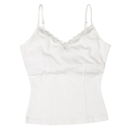 Jordache - Juniors' Beaded Tie Tank