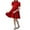 Red, variant on Otqutp Kid Girls 𝗟unar Chinese New Year 𝗧ang Suit Dress Princess Fairy Clothing Traditional Retro Embroidery 𝗛anfu Dresses