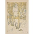 thumbnail image 2 of Eero Järnefelt 18x24 Black Ornate Framed Double Matted Museum Art Print Titled: Winter Trees, 2 of 5