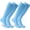 Sky Blue, variant on Unisex Soccer Socks, Knee High Solid Baseball Football Sports Team Socks