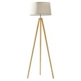 thumbnail image 2 of Brightech Emma Modern Home 60" Tall Standing LED Light Tripod Floor Lamp, Wood, 2 of 11