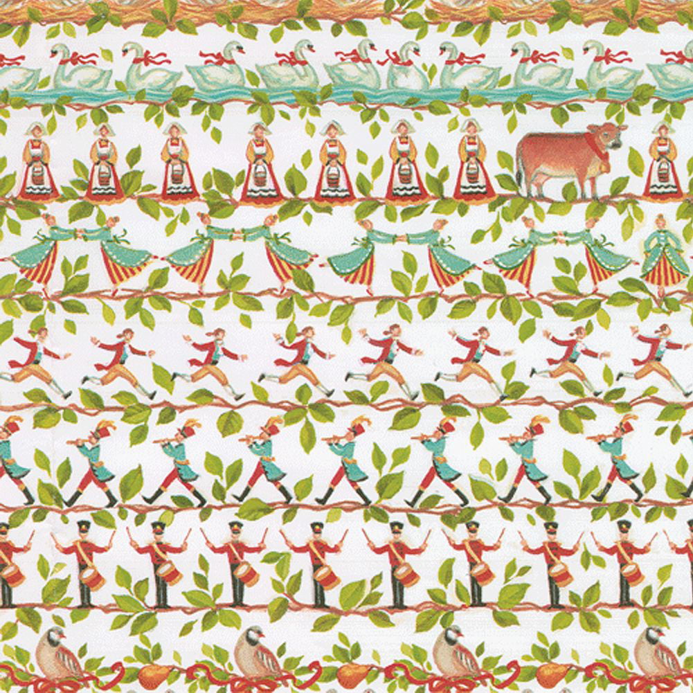 12 Days of Christmas Wrapping Paper Christmas Gift Wrap With 