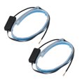 thumbnail image 1 of Unique Bargains 2pcs 60cm 24inch Car LED Headlight Strip for Daytime Running Lights Sequential Switchback LED Strip Yellow and White, 1 of 7