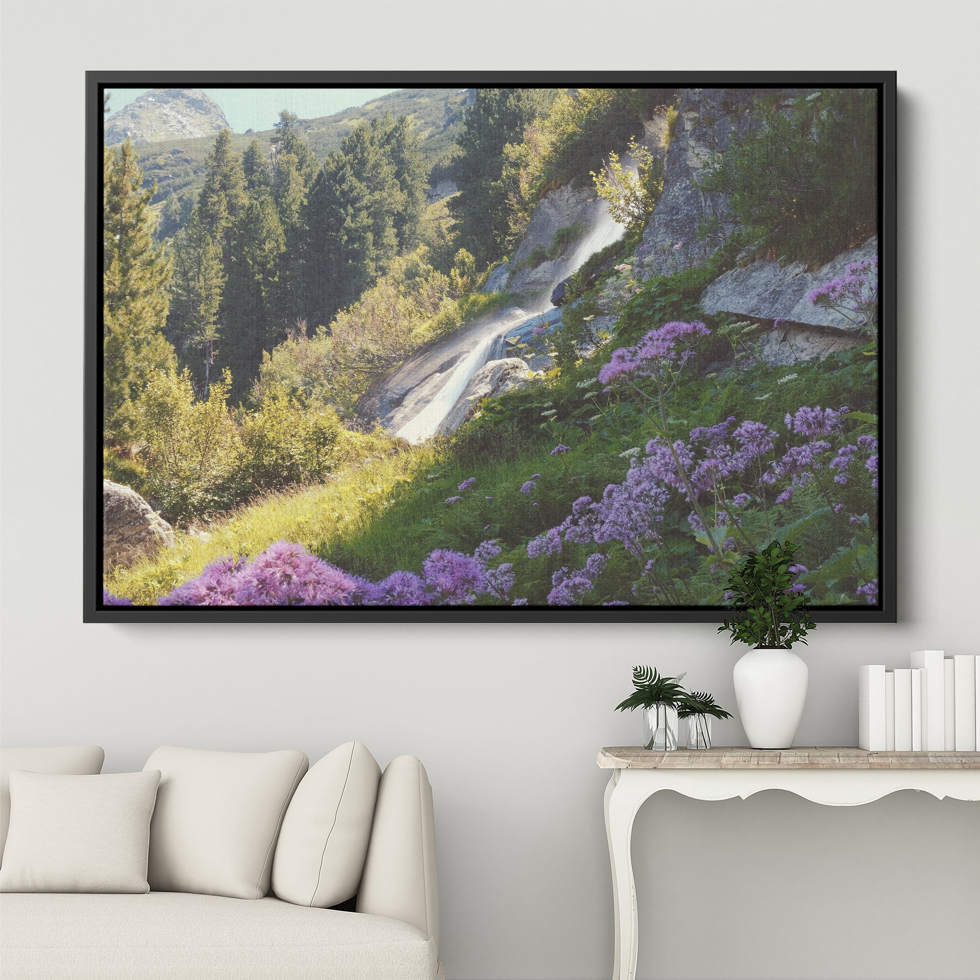 AE Green Forest Canvas Wall Art (40X60 inch) | Framed Nature